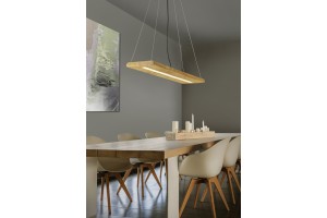 Designové závěsné svítidlo vhodné k osvětlení kuchyňského ostrůvku nebo stolu