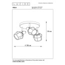 Lucide 77977/13/30 stropní bodové svítidlo Nila 3x25W | E14