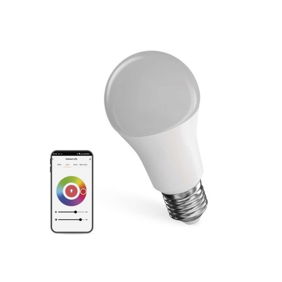 EMOS ZQW514R LED inteligentní žárovka GoSmart  | 9W integrovaný LED zdroj | 806lm | 2700-6500K