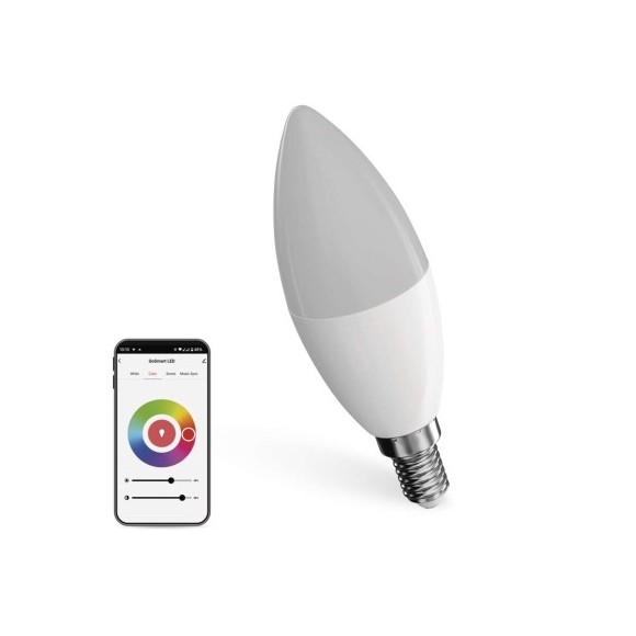 EMOS ZQZ322R LED inteligentní žárovka GoSmart  | 4,8W integrovaný LED zdroj | 470lm | 2700-6500K