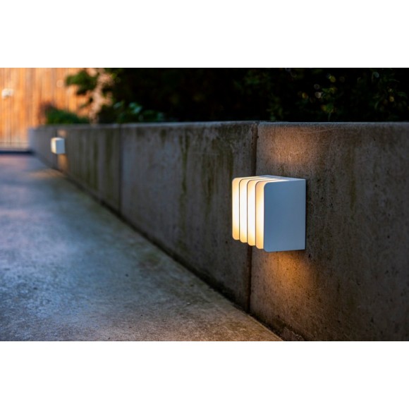 Lutec 5289401469 LED venkovní nástěnné svítidlo s pohybovým čidlem Gridy 1x14,5W | 700lm | 3000K | IP54 - bílá