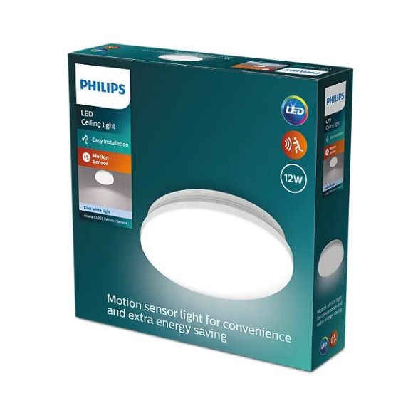 Philips 8720169296008 LED přisazené stropní svítidlo Acuna  | 12W integrovaný LED zdroj | 1500lm | 4000K