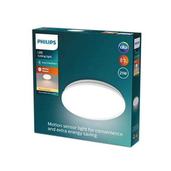 Philips 8720169296022 LED přisazené stropní svítidlo Acuna  | 21W integrovaný LED zdroj | 2500lm | 2700K