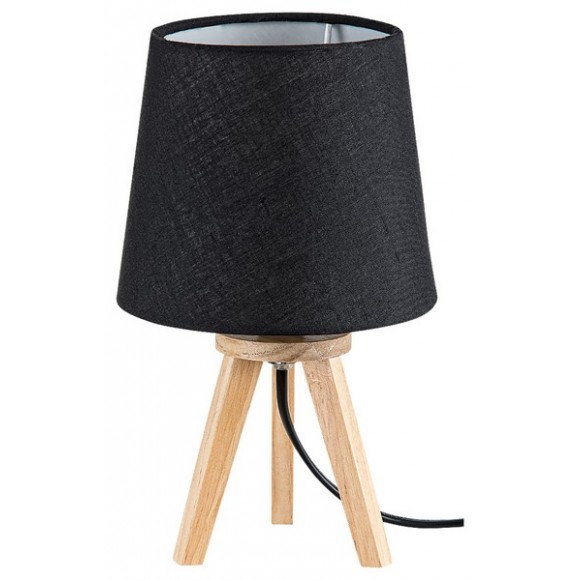 Rabalux 2069 stolní svítidlo Lychee 1x25W | E14 - dřevo, černá