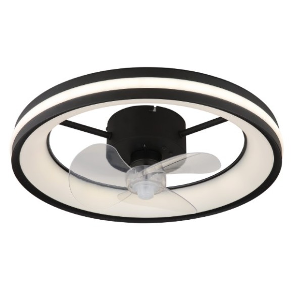 Globo 03651 LED ventilátor s osvětlením GATIAN  | 30W integrovaný LED zdroj | 2215lm | 2700-6500K