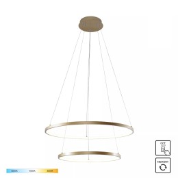 Zuma Line 18140GD-2 LED závěsný lustr BRENO | 50W integrovaný LED zdroj | 3000/4000/6000K