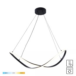 *Zuma Line 19600P-BK LED závěsný lustr ERDA | 45W integrovaný LED zdroj | 3000/4000/6000K