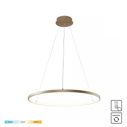 Zuma Line 2023201-GD60 LED závěsný lustr BRENO | 28W integrovaný LED zdroj | 3000/4000/6000K