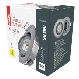 EMOS ZD3222 LED zápustné svítidlo SIMMI  | 5W integrovaný LED zdroj | 450lm | 4000K