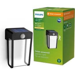 Philips 8720169265509 LED solární venkovní nástěnné svítidlo Shroud | 2,3W integrovaný LED zdroj | 2
