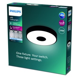 Philips 8720169301313 LED přisazené stropní svítidlo Coiner  | 24W integrovaný LED zdroj | 2800lm |