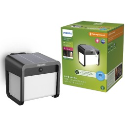 Philips 8720169362062 LED solární venkovní nástěnné svítidlo Ezra | 1,8W integrovaný LED zdroj | 25