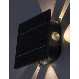Rabalux 98077034 LED solární venkovní nástěnné svítidlo Emmen  | 0,5W integrovaný LED zdroj | 50lm |