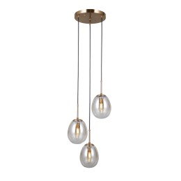 Italux PND-40825-3-GD závěsný lustr Meolo E14